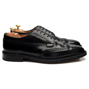 'Grafton' Black Leather Derby Brogue UK 12 F