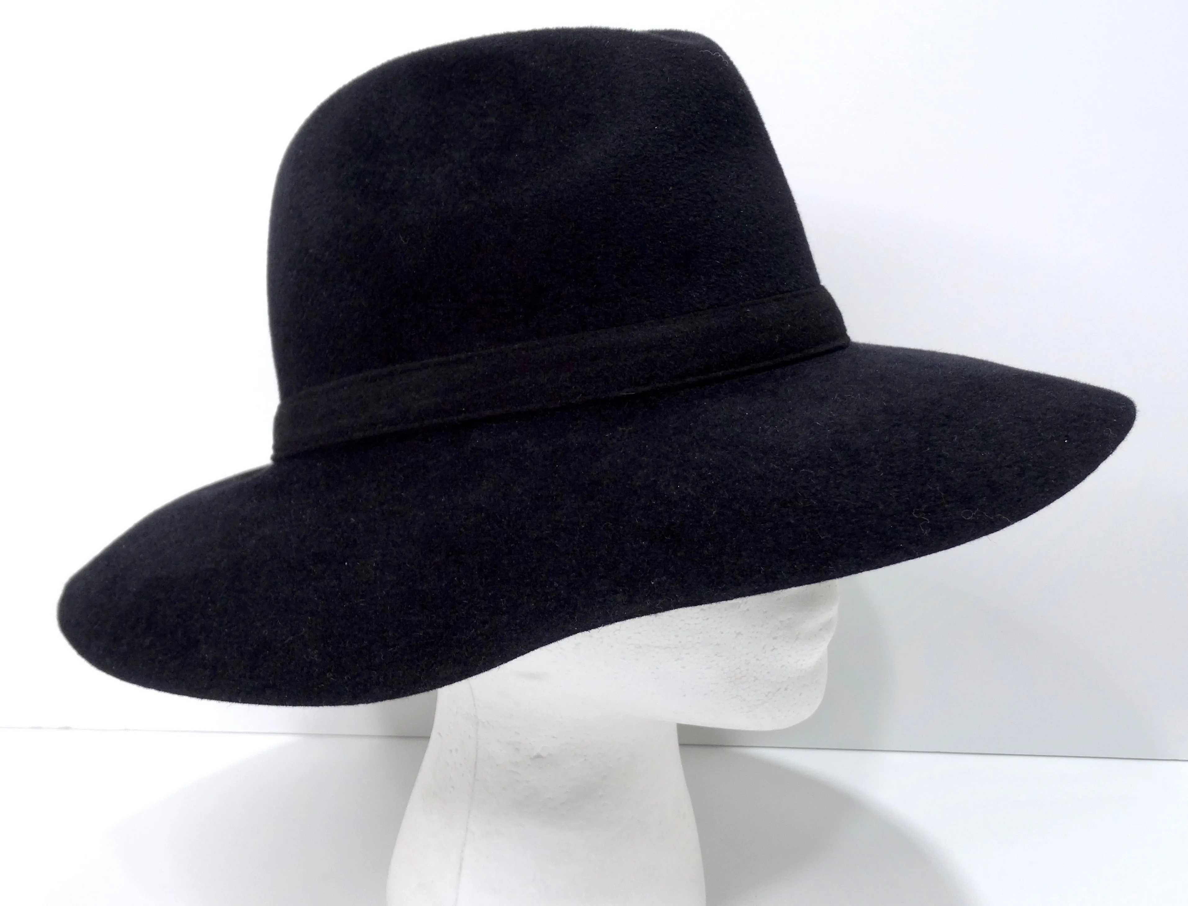 Gucci Black Rabbit Fur Logo Charm Hat