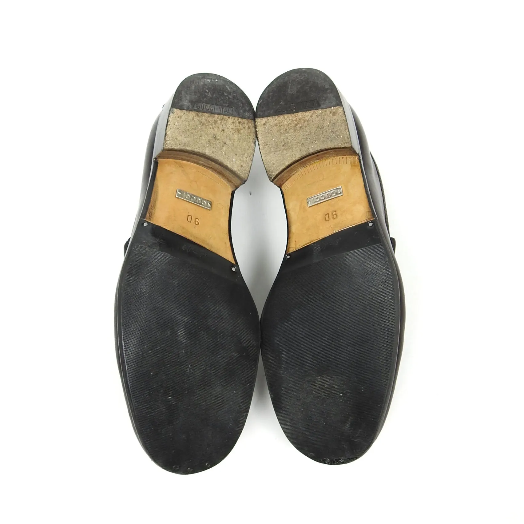 Gucci Brown Leather Horsebit Loafers Size 9