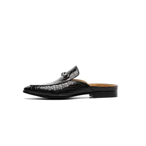 Half Slippers Outside Leather Breathable Men Shoes