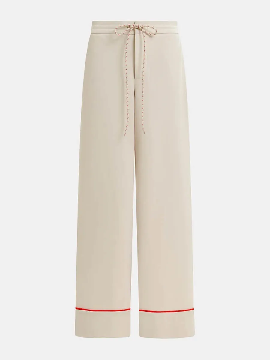 Hand Pants - Off White/Red