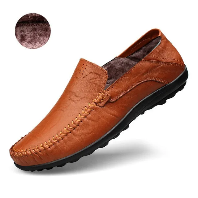 Handmade Leather Mens Loafers