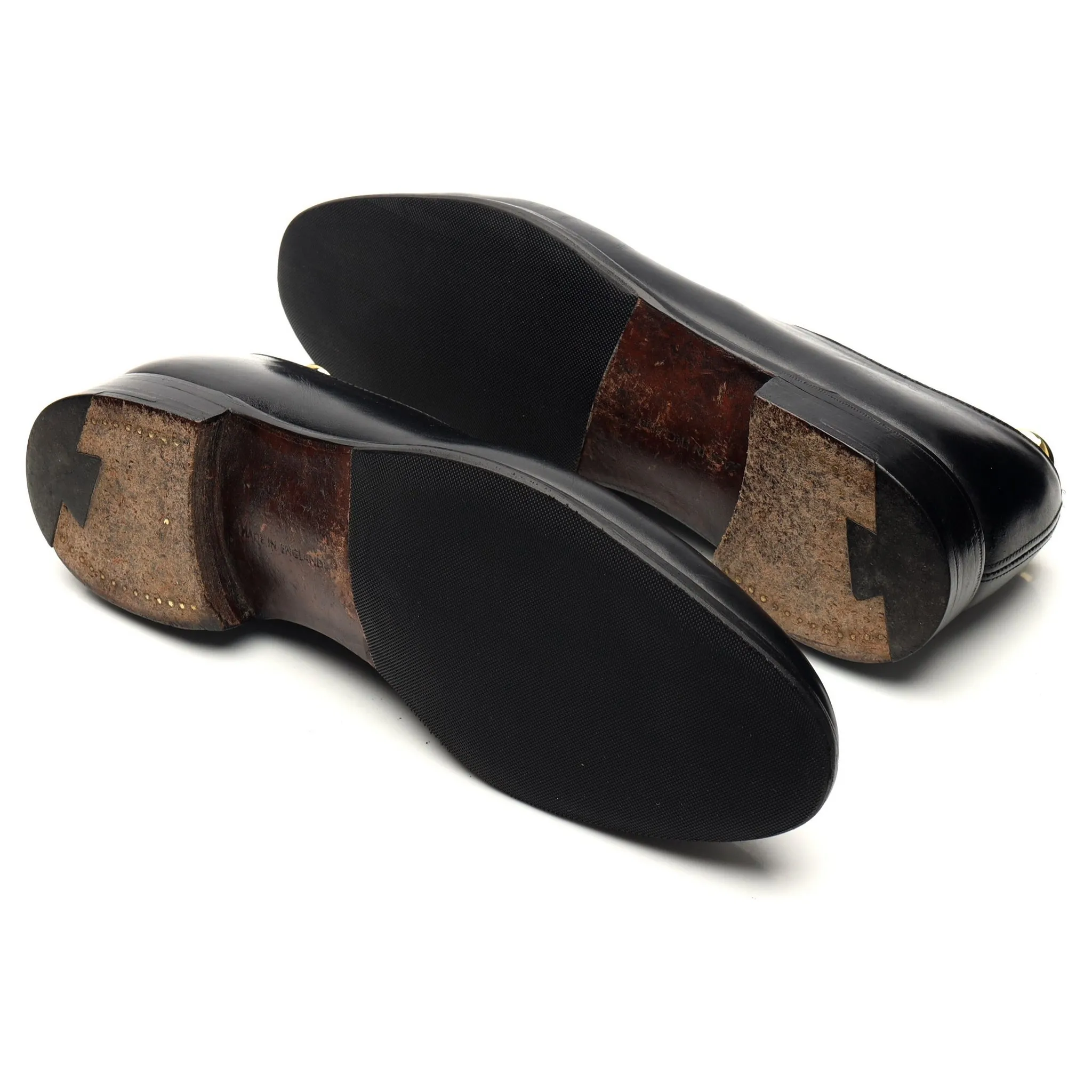 'Harrow' Black Leather Wholecut Oxford UK 9