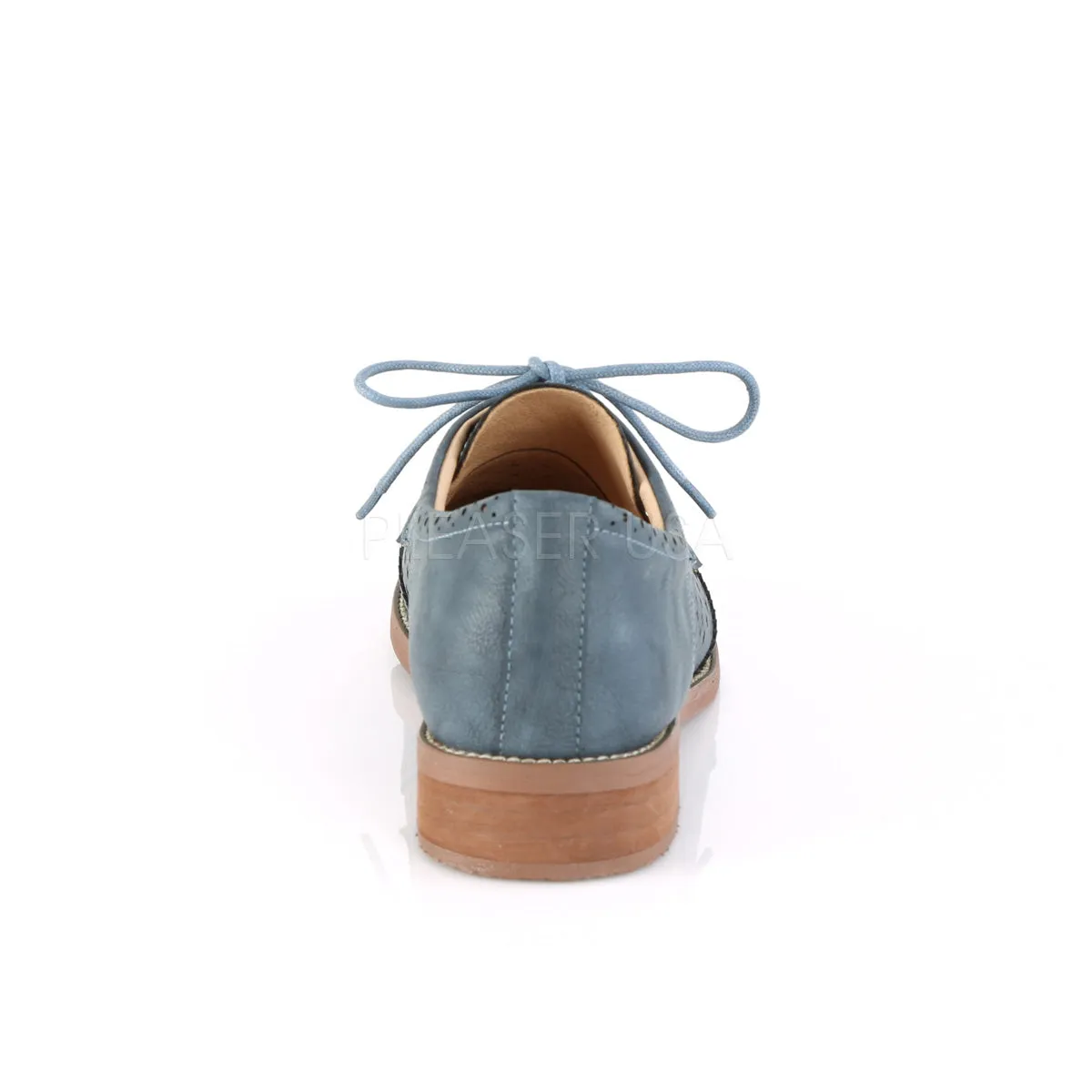 HEPBURN-26  Stone Blue Faux Leather