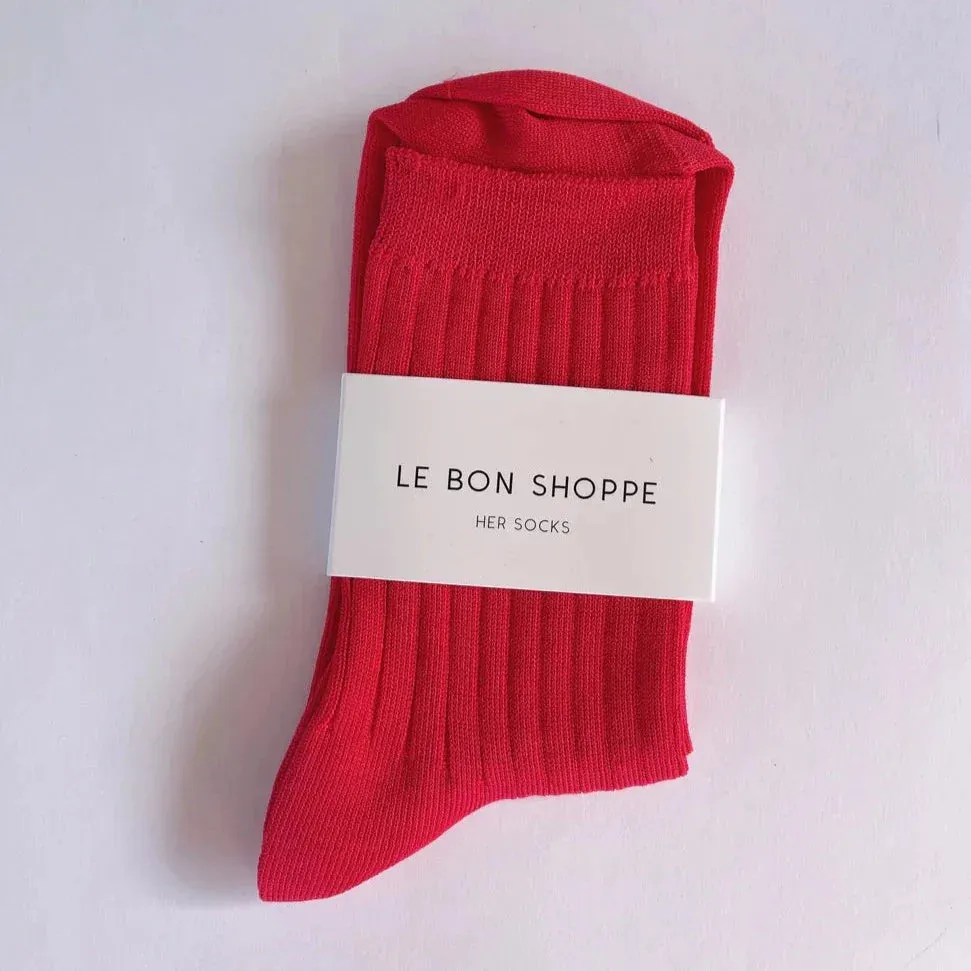 Her Socks | Classic Red
