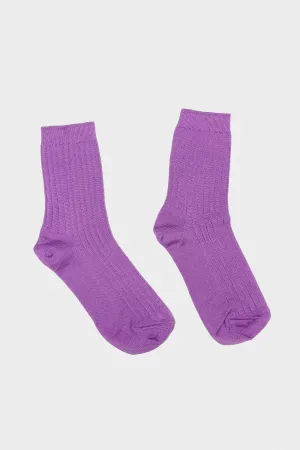 Her Socks in Violet