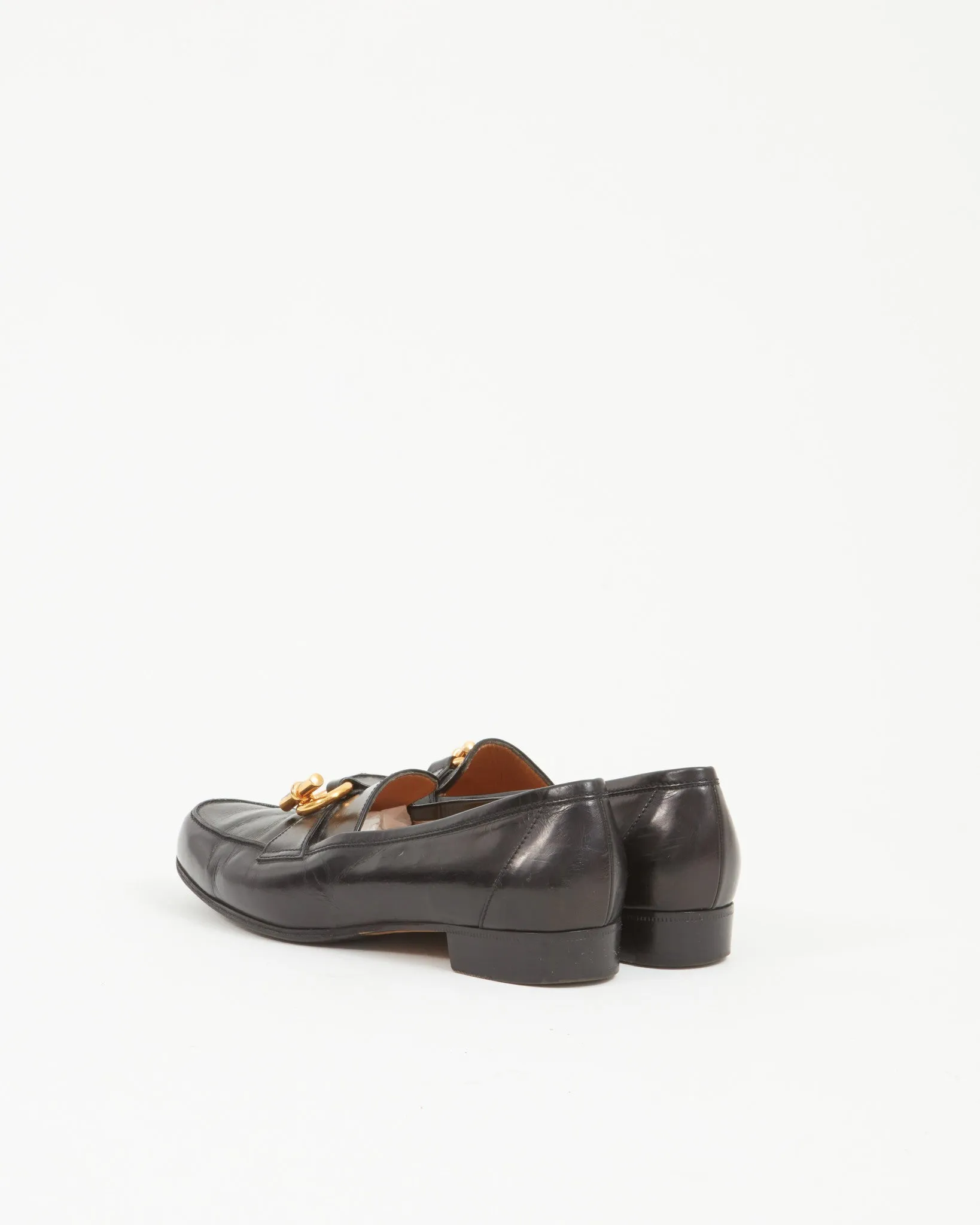 Hermès Black Leather Loafer - 39