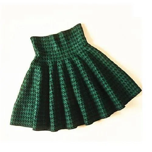 High Waist Pleated Mini Skirt
