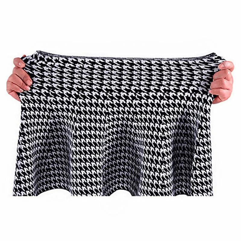 High Waist Pleated Mini Skirt