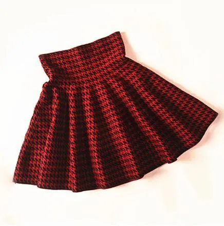 High Waist Pleated Mini Skirt