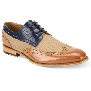Hunter Tan and Navy Wingtip Oxford