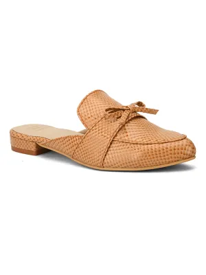Hydes N Hues Beige Self Printed Mules