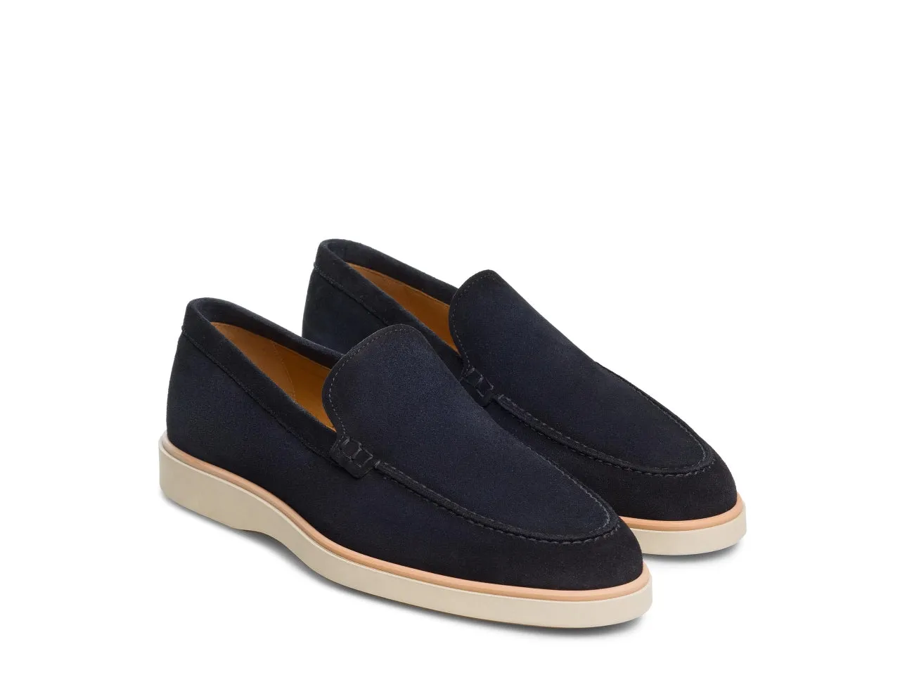 Italian Cream Suede Libraria Loafers - Loafers shoes