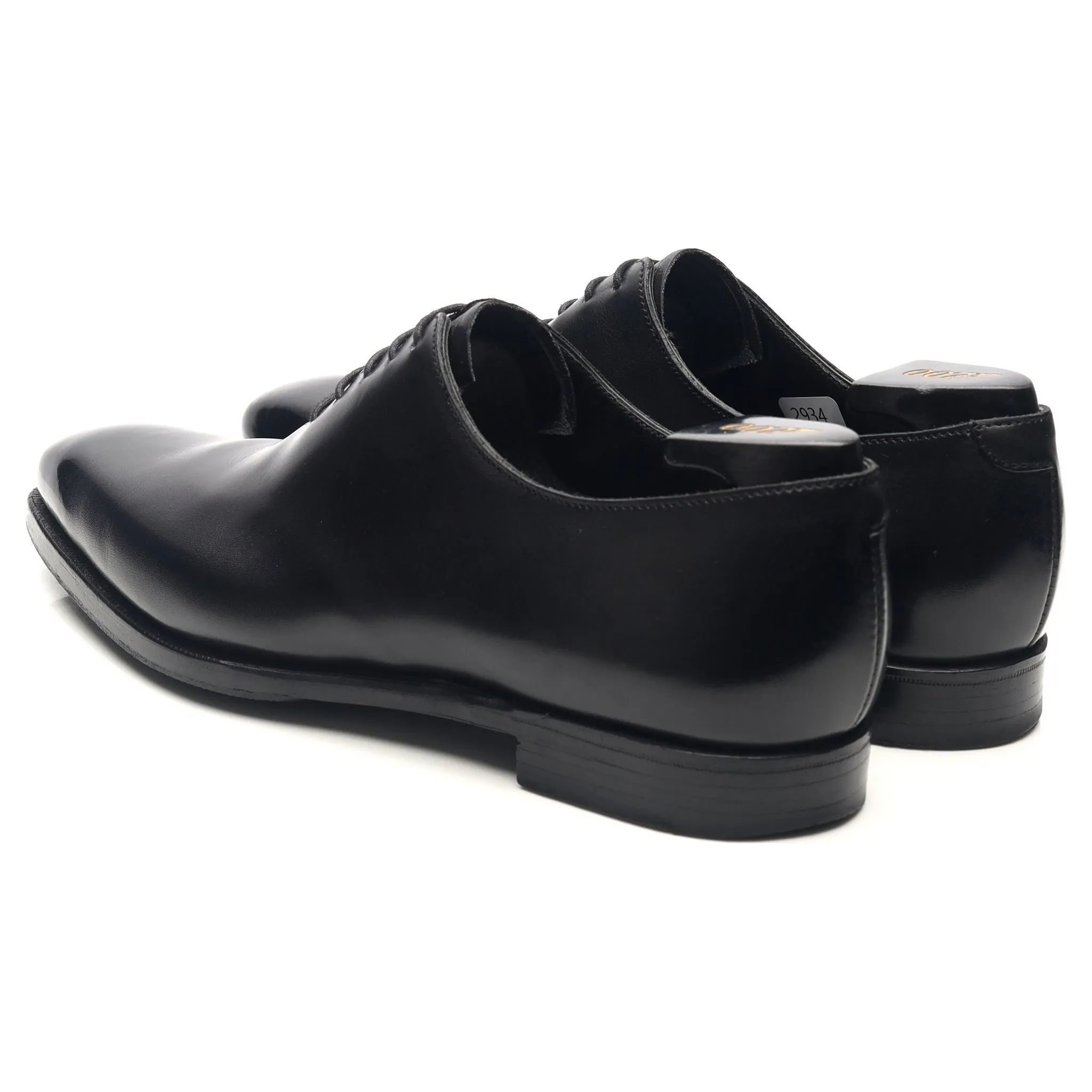 'James 007' Black Leather Wholecut Oxford UK 6.5 E