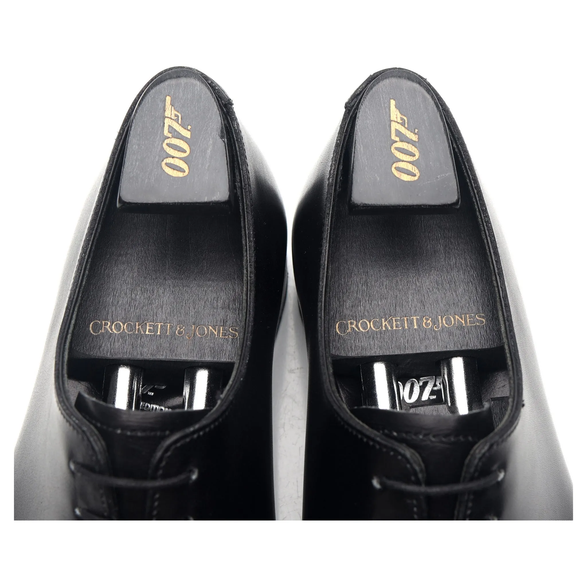 'James 007' Black Leather Wholecut Oxford UK 6.5 E