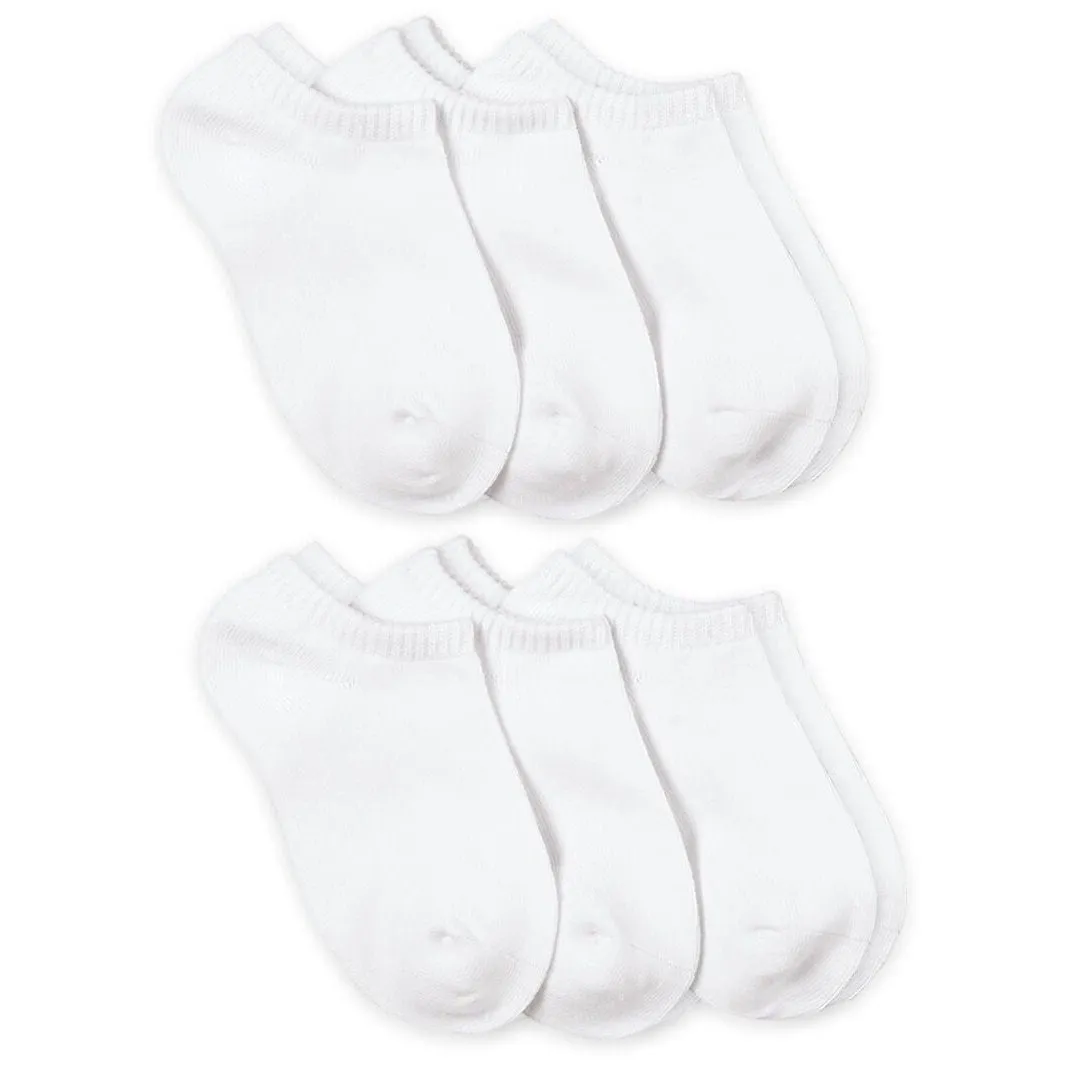 Jefferies Socks Smooth Toe Capri Liner Socks 6 Pair Pack - White