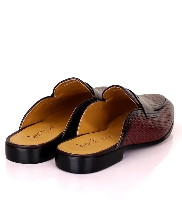 John Foster Woven Penny Mule|Coffee