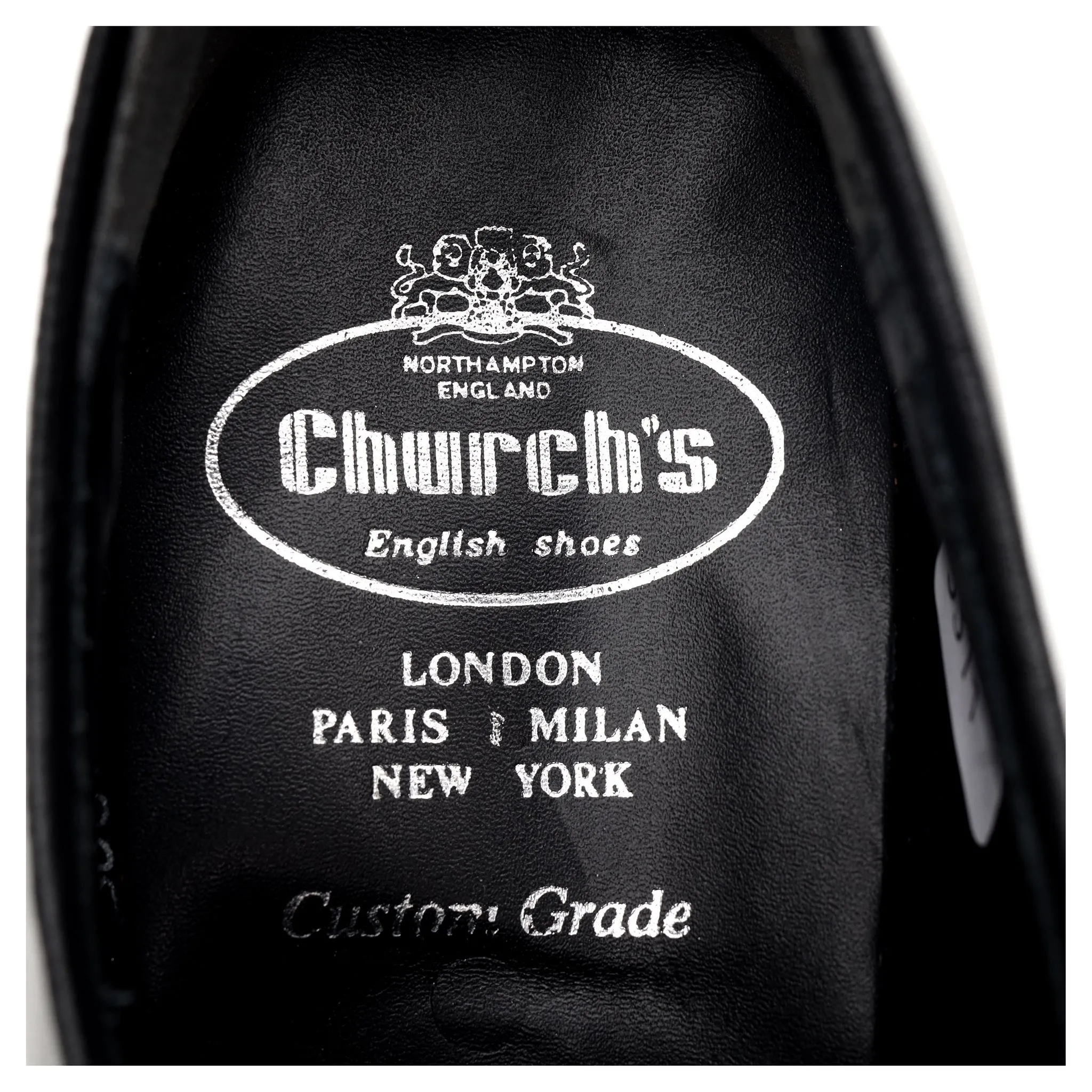 'Jovi' Black Leather Wholecut Oxford UK 6.5 F