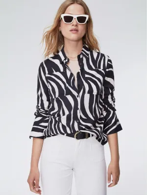 Kamilah TENCEL™ Shirt | Black Zebra