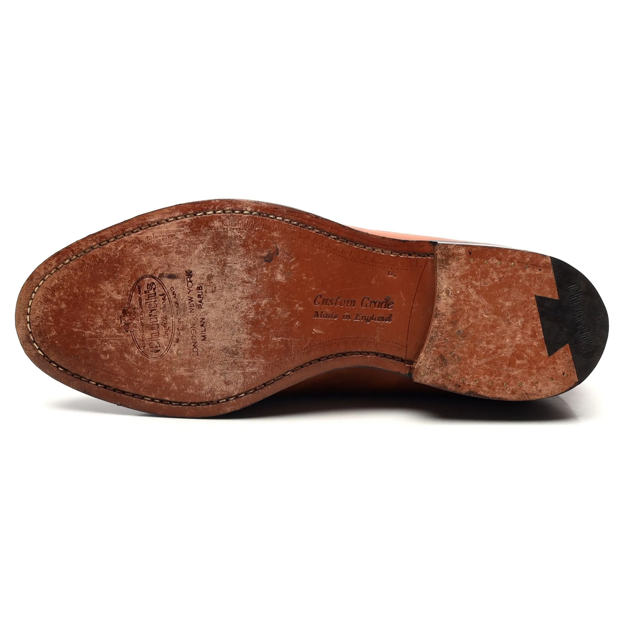 'Keats ll' Tan Brown Leather Tassel Loafers UK 7.5 F
