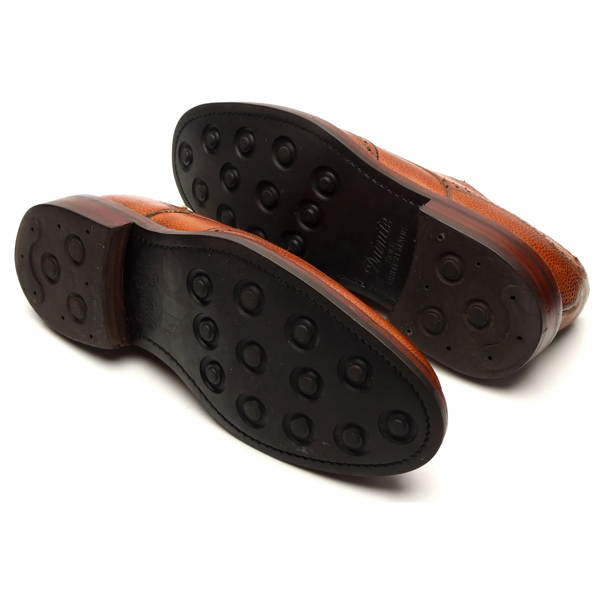 'Kelmarsh' Tan Brown Leather Derby Brogue UK 8 G