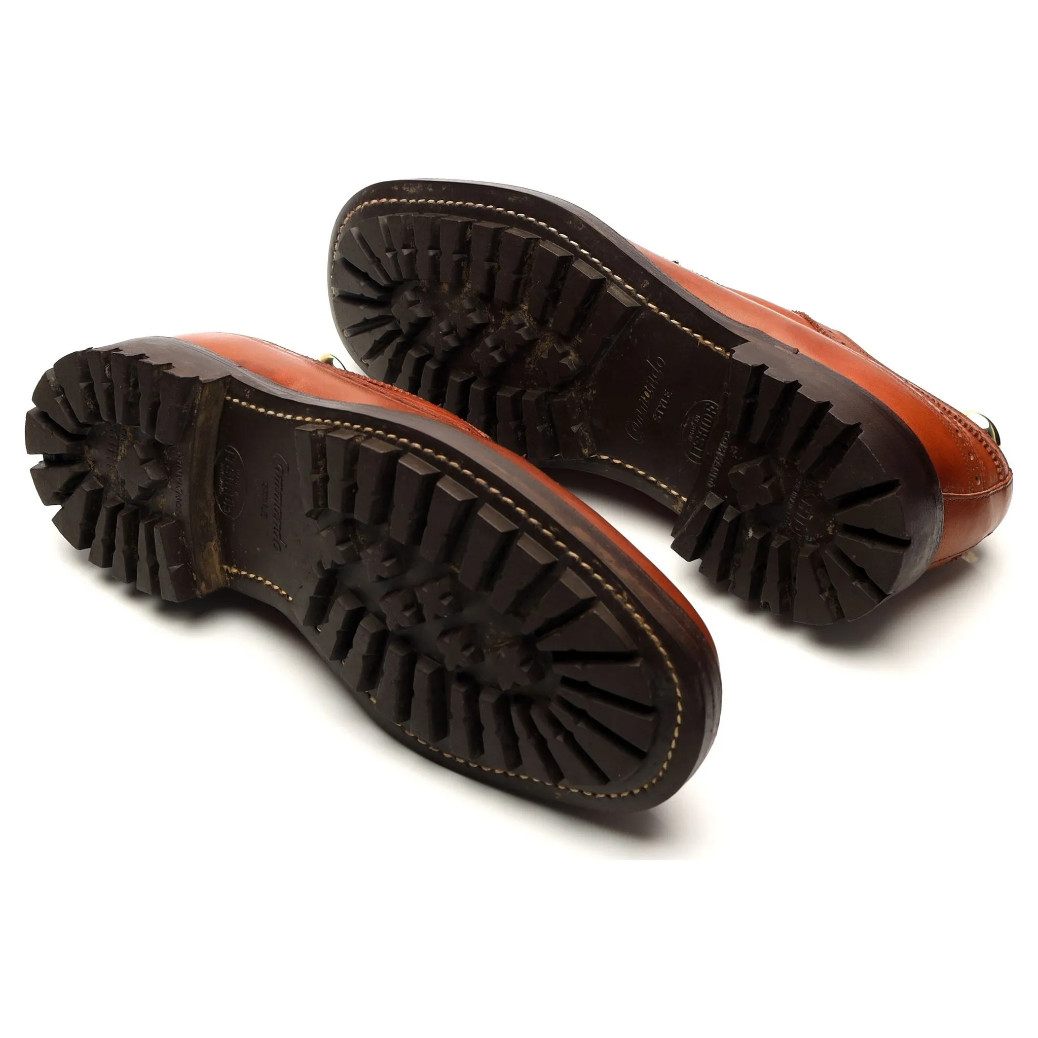 'Keswick' Tan Brown Leather Derby Brogues UK 6 G