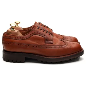 'Keswick' Tan Brown Leather Derby Brogues UK 6 G