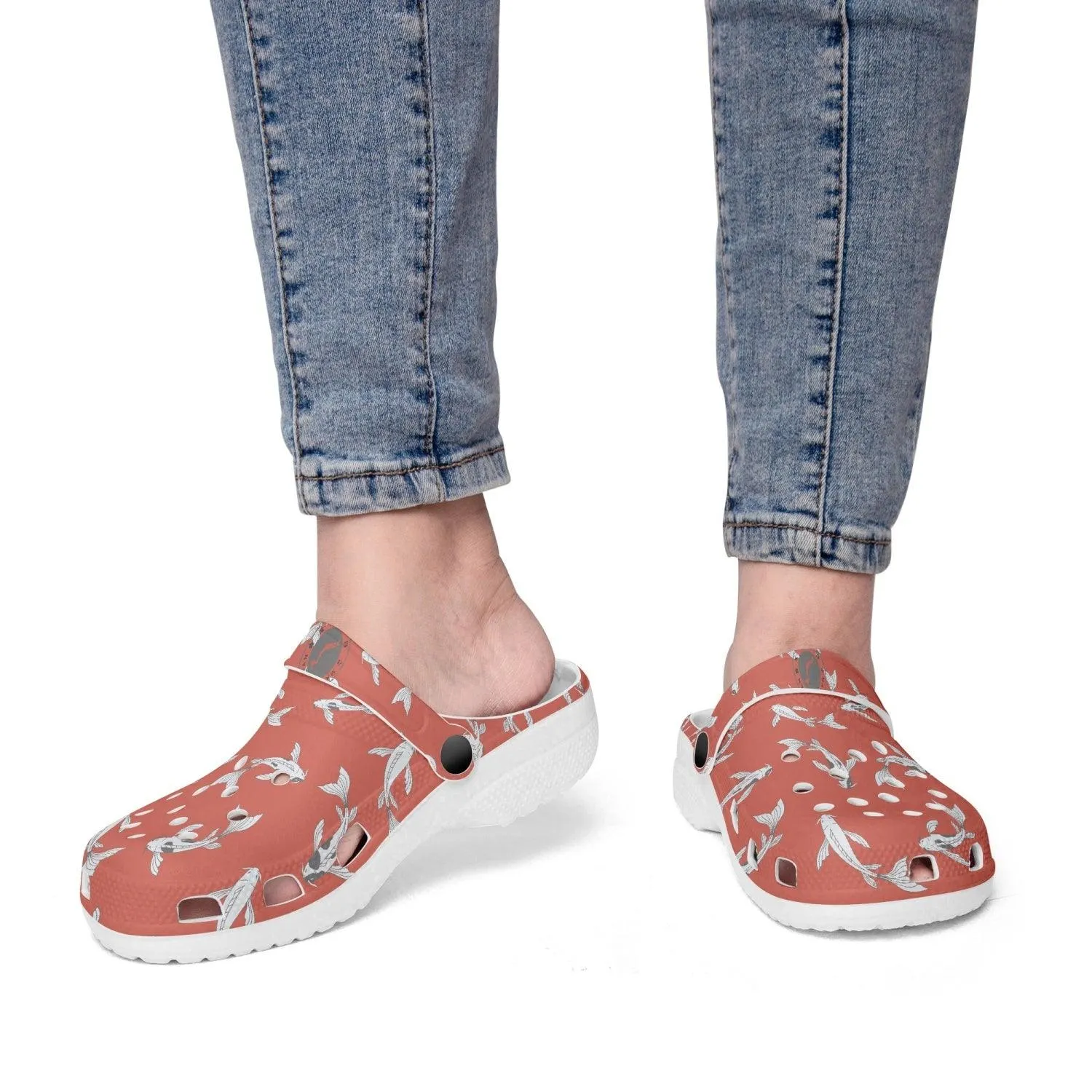 Koi Fish Red Clogs