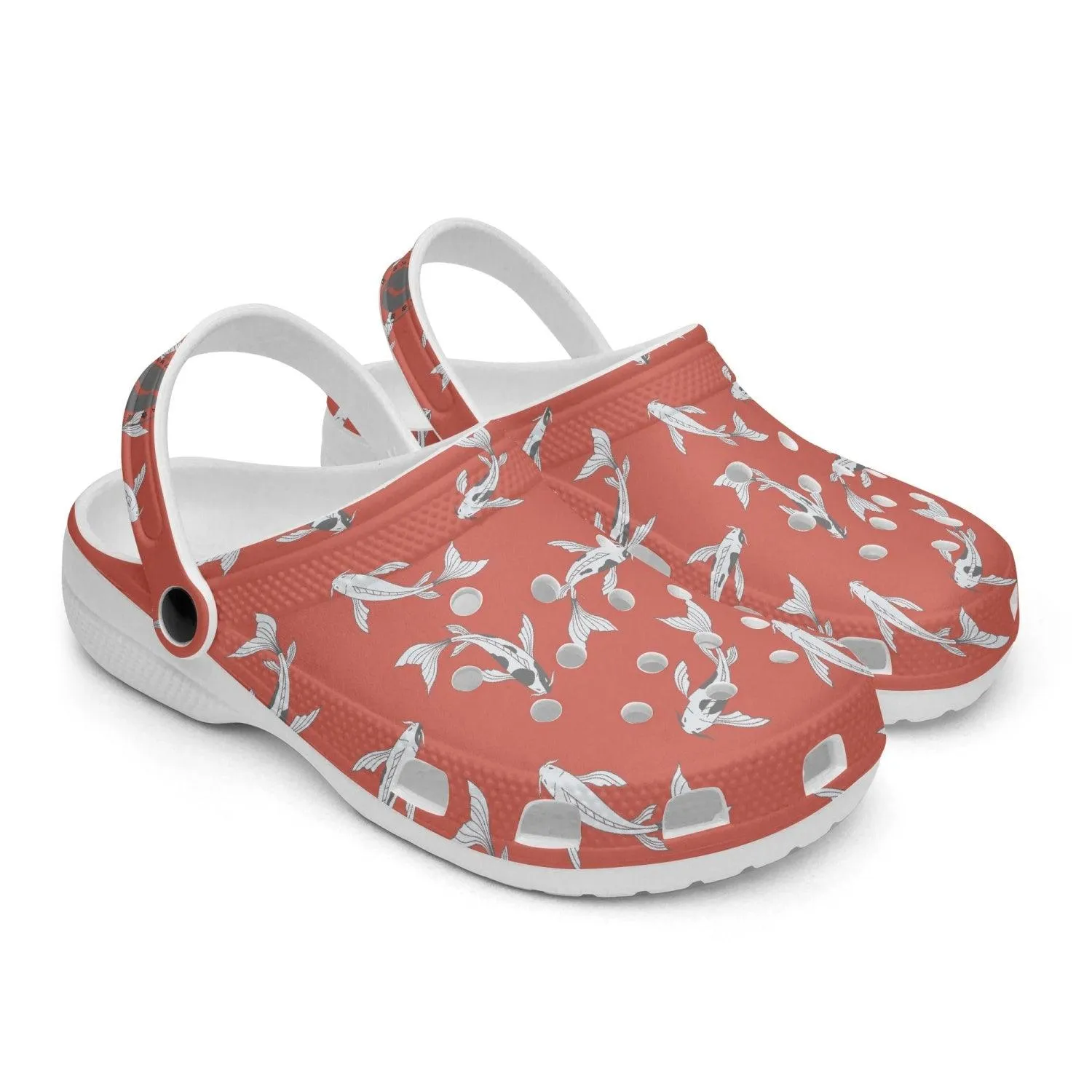 Koi Fish Red Clogs