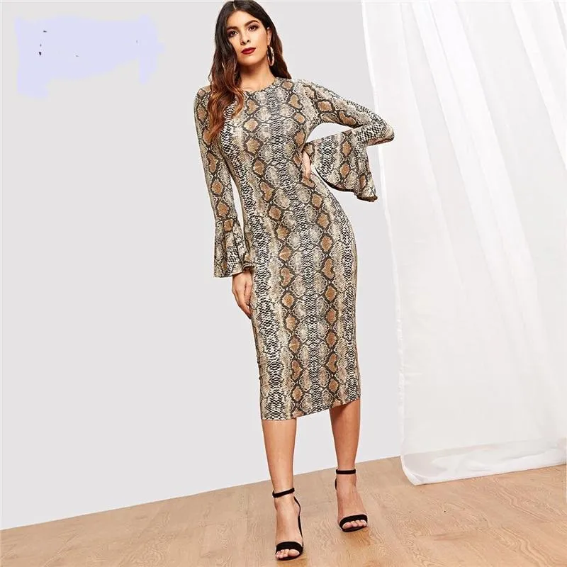 Ladies Business Casual Multicolor Dress