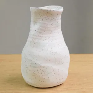 Large Pinched Vase Seafoam