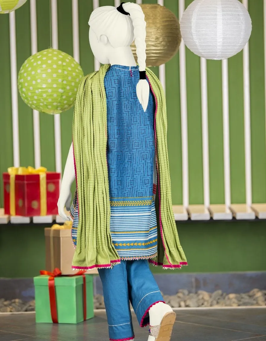 Latest Pakistani fashion casual wear for girls # K2699