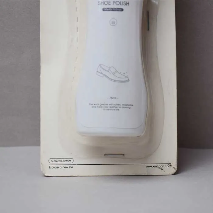 Lazy liquid shoe Polish oil in White Color with nice packaging