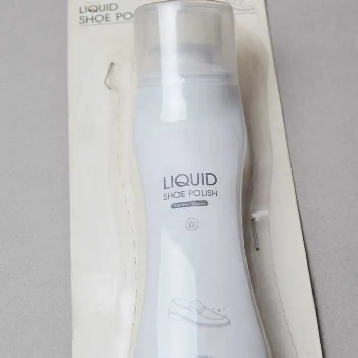 Lazy liquid shoe Polish oil in White Color with nice packaging