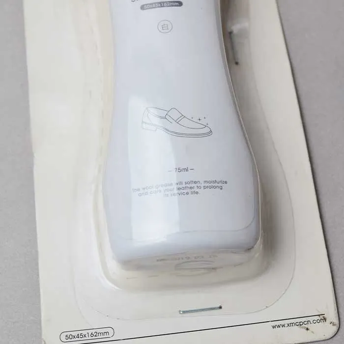 Lazy liquid shoe Polish oil in White Color with nice packaging