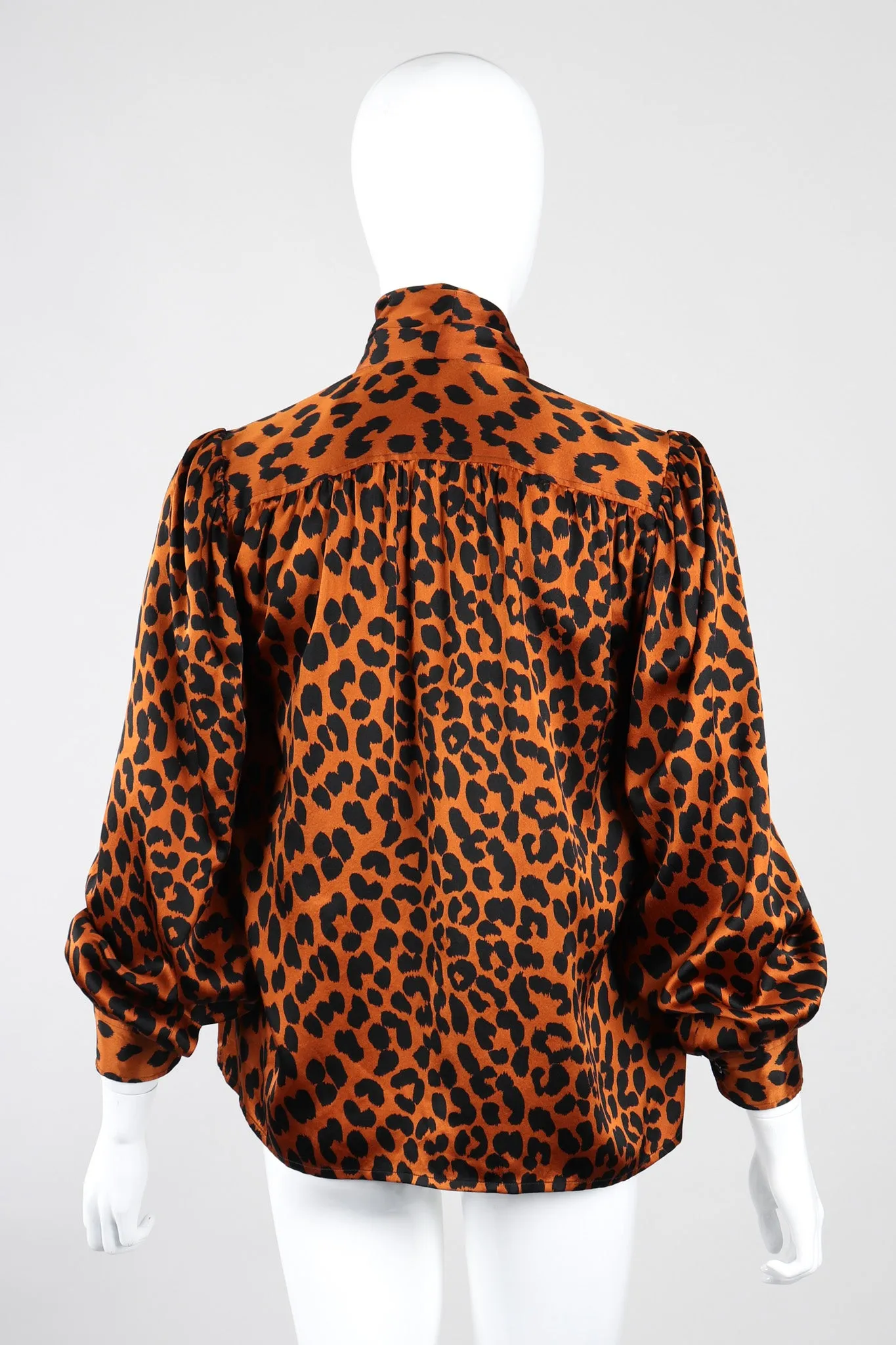 Leopard Silk Blouse