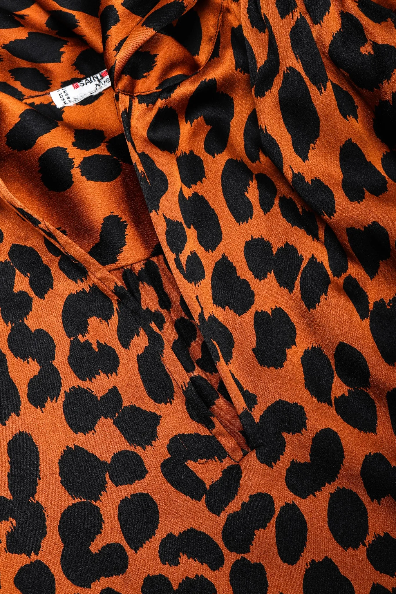 Leopard Silk Blouse