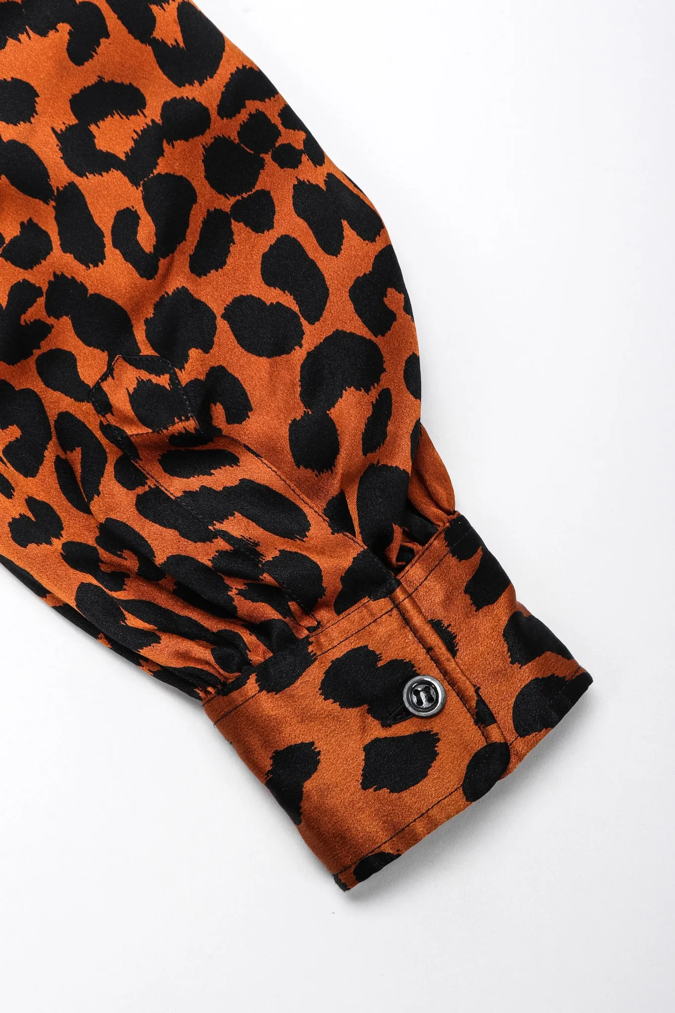 Leopard Silk Blouse