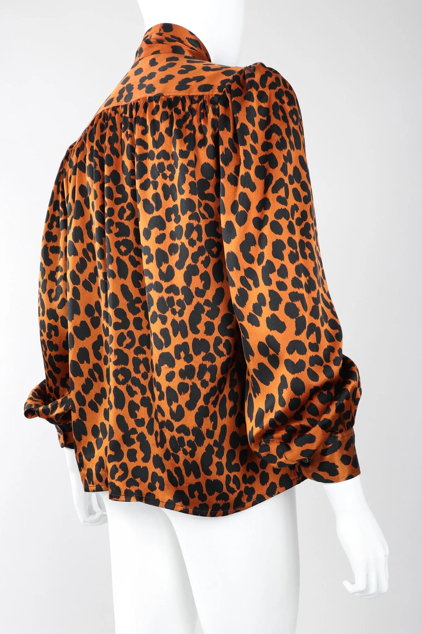 Leopard Silk Blouse