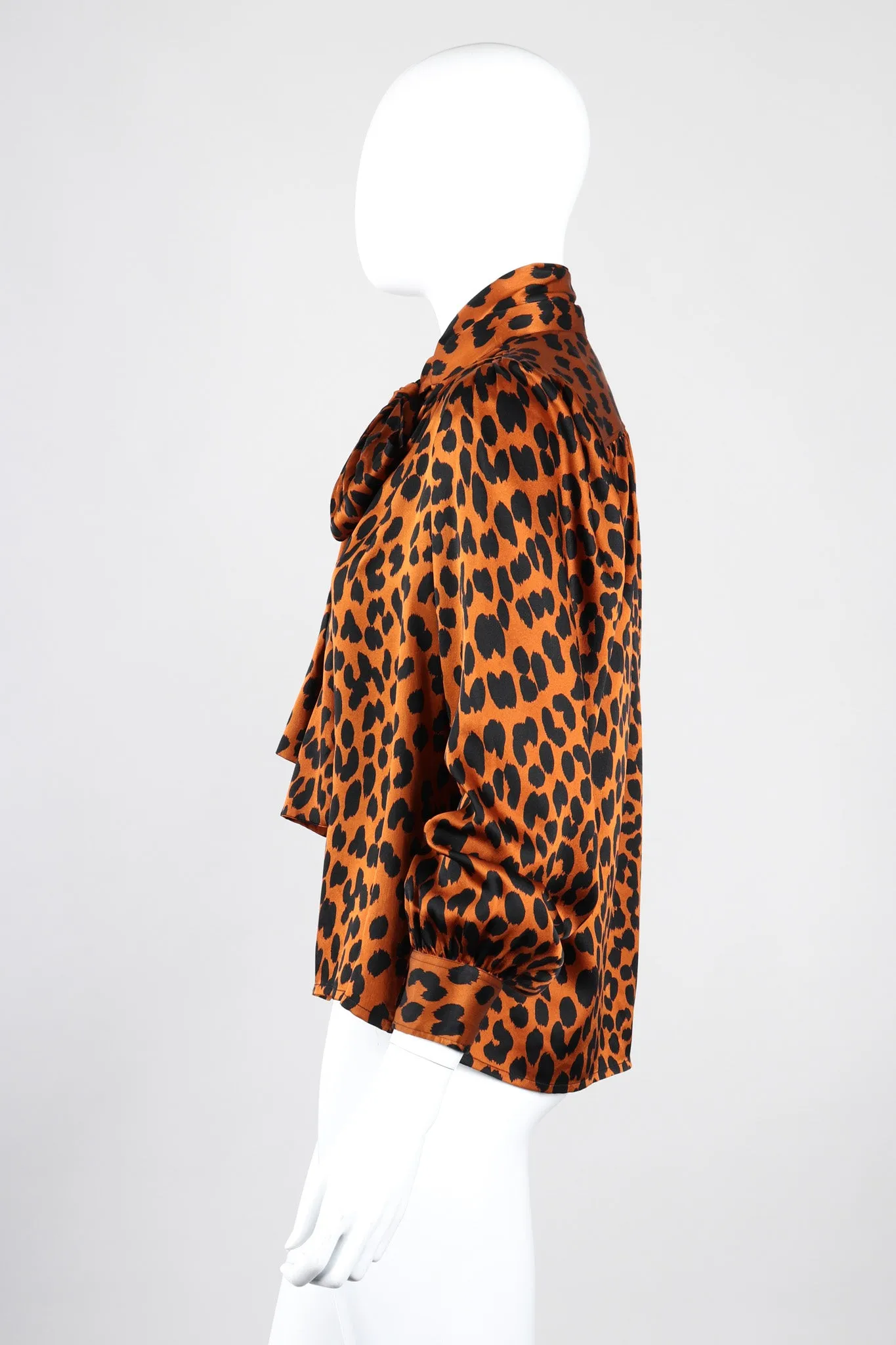 Leopard Silk Blouse