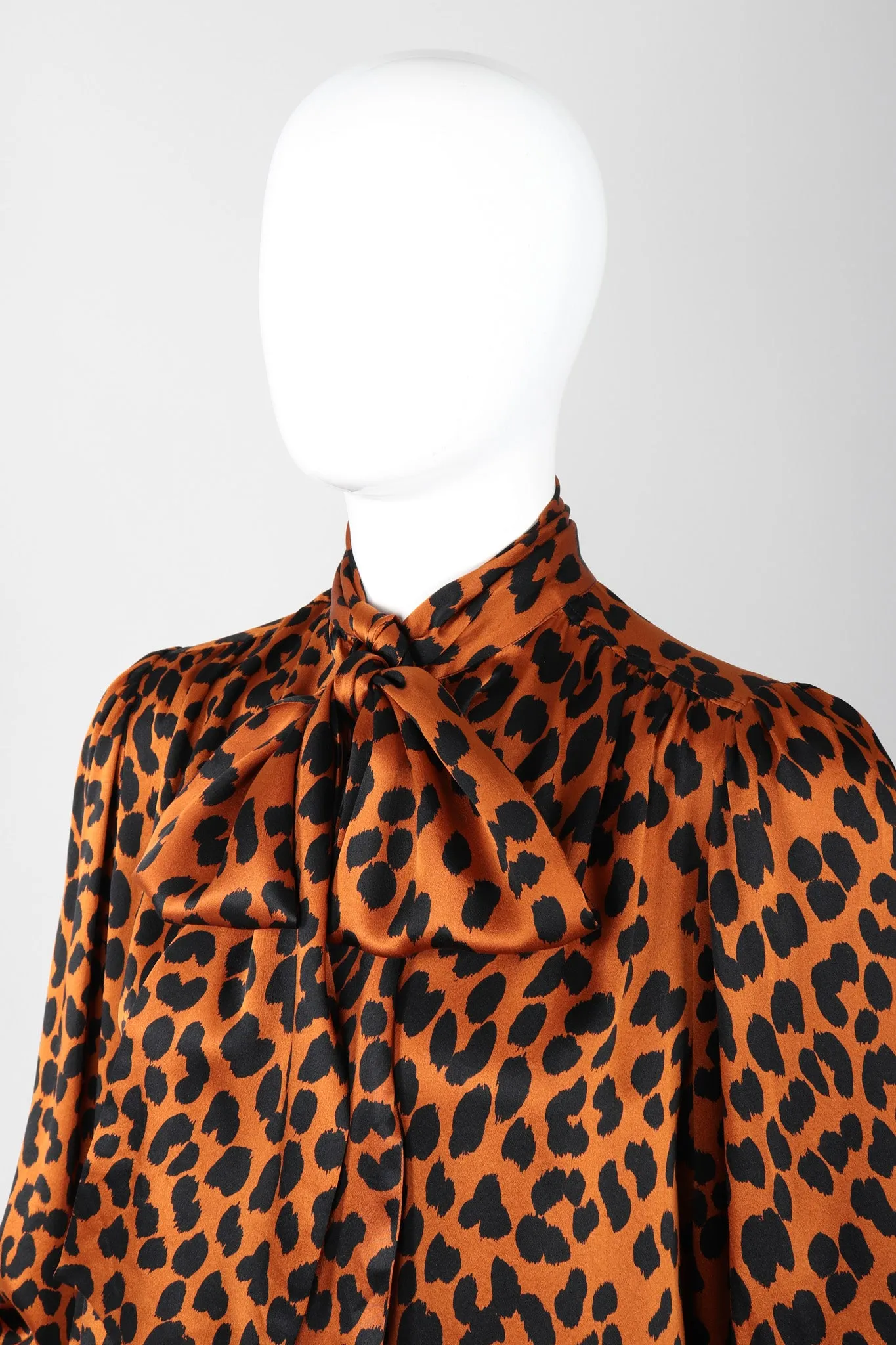 Leopard Silk Blouse