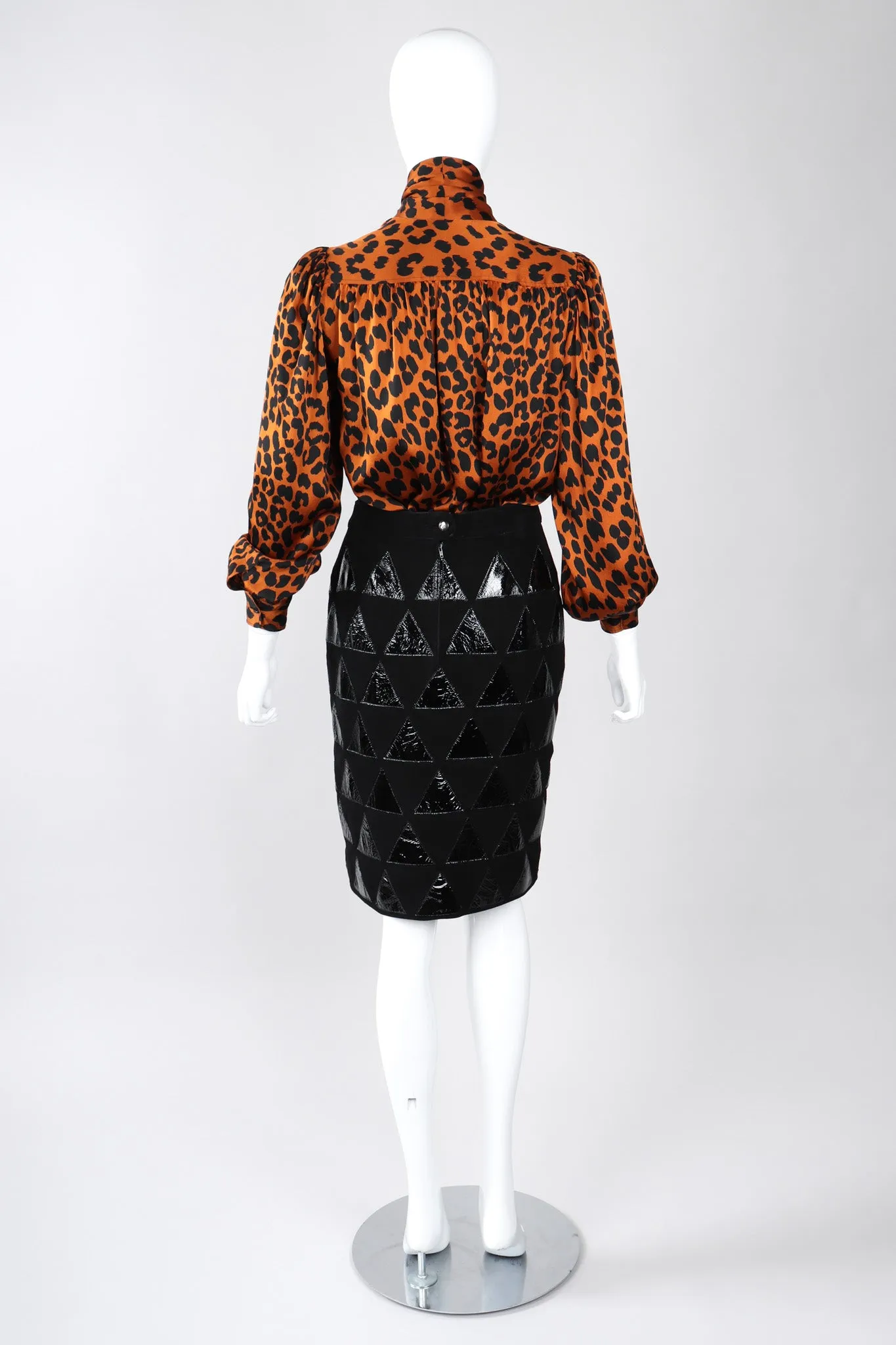Leopard Silk Blouse