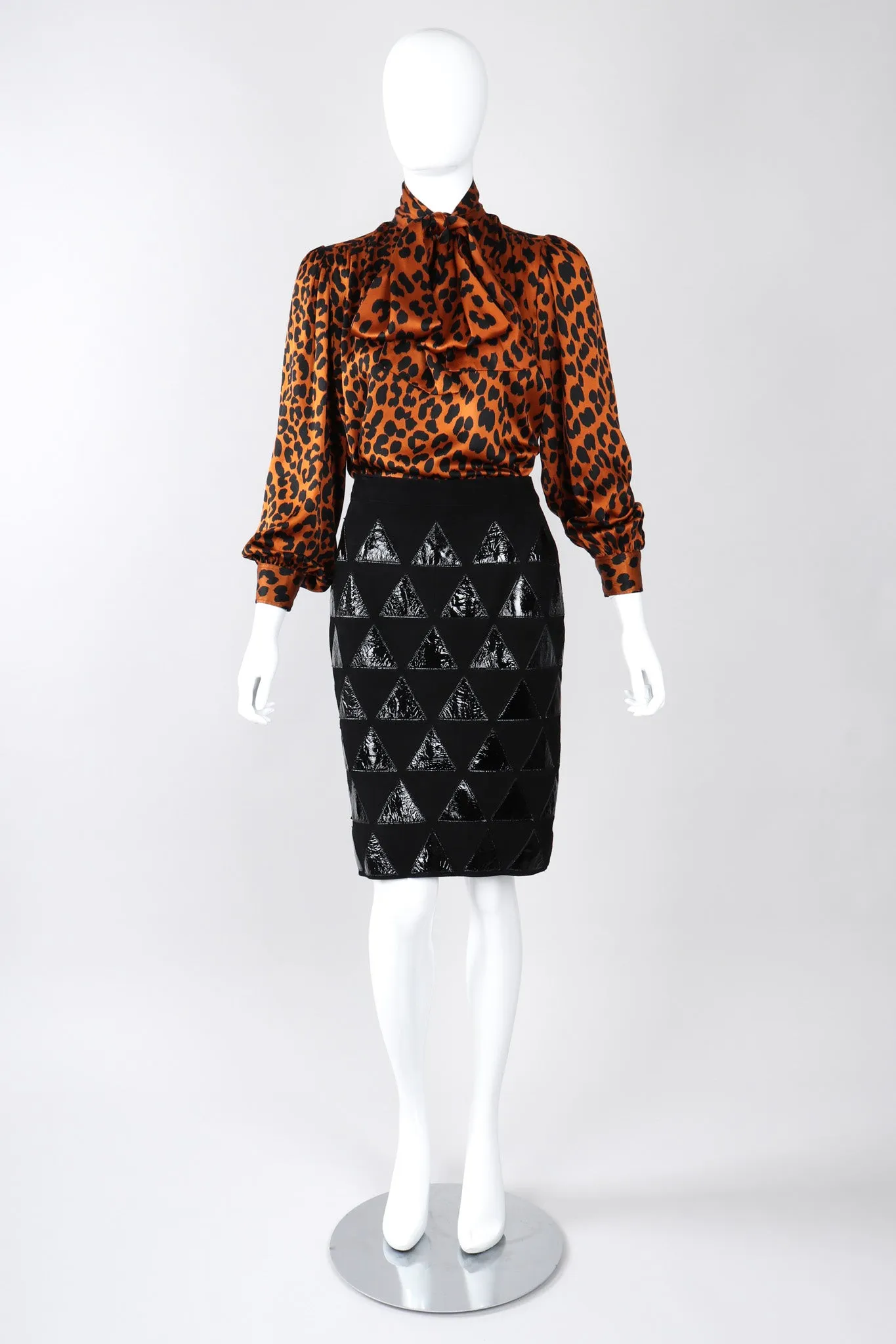Leopard Silk Blouse