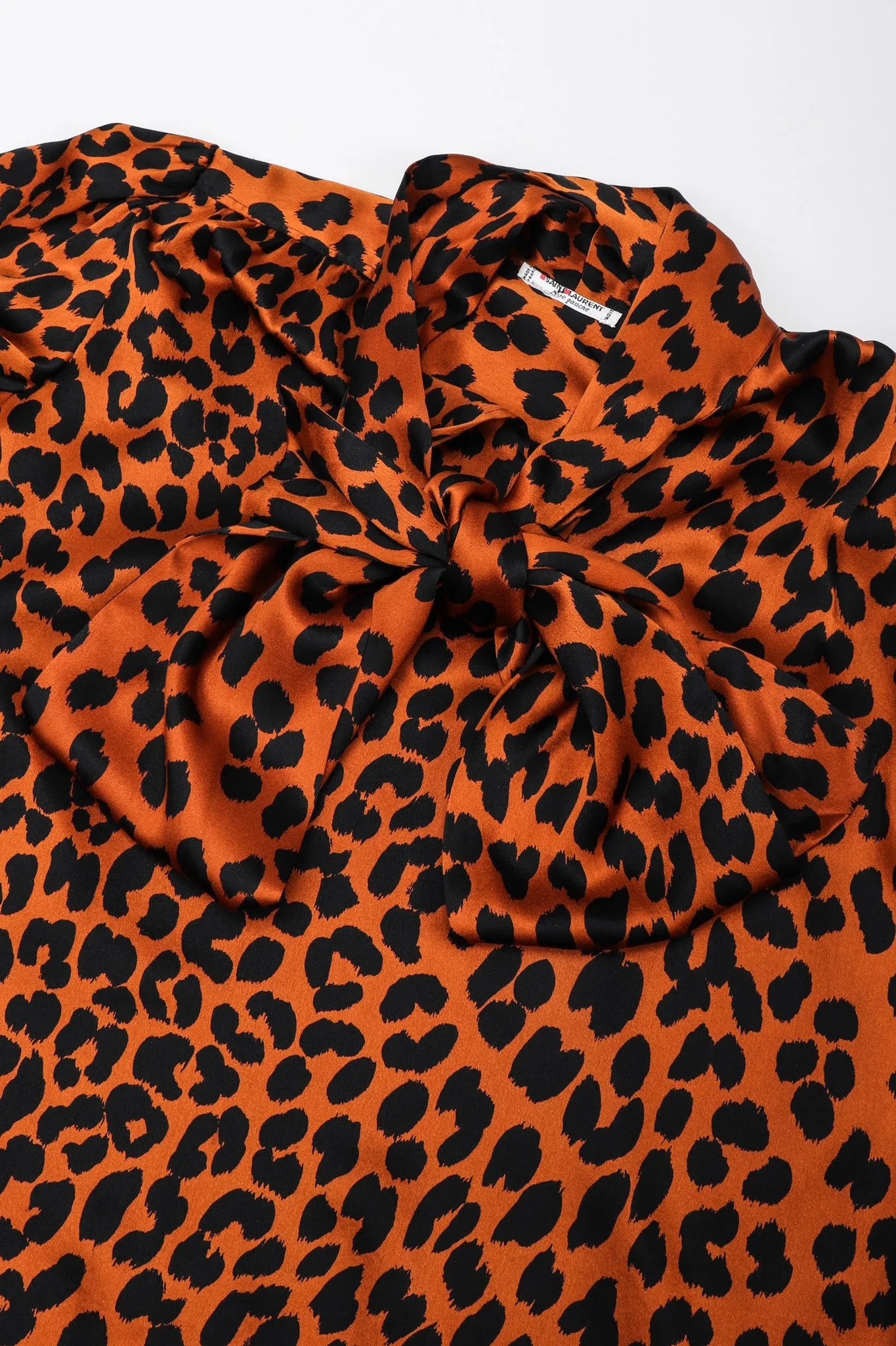 Leopard Silk Blouse