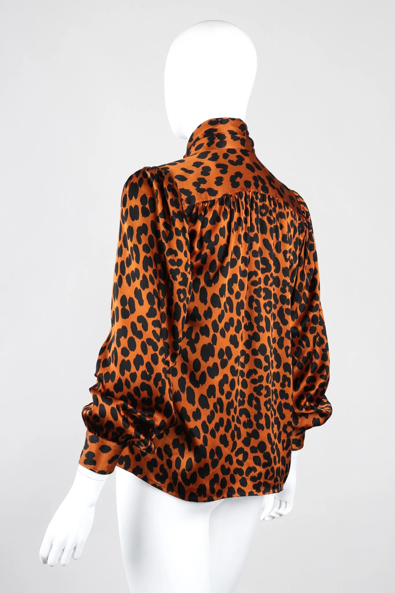 Leopard Silk Blouse