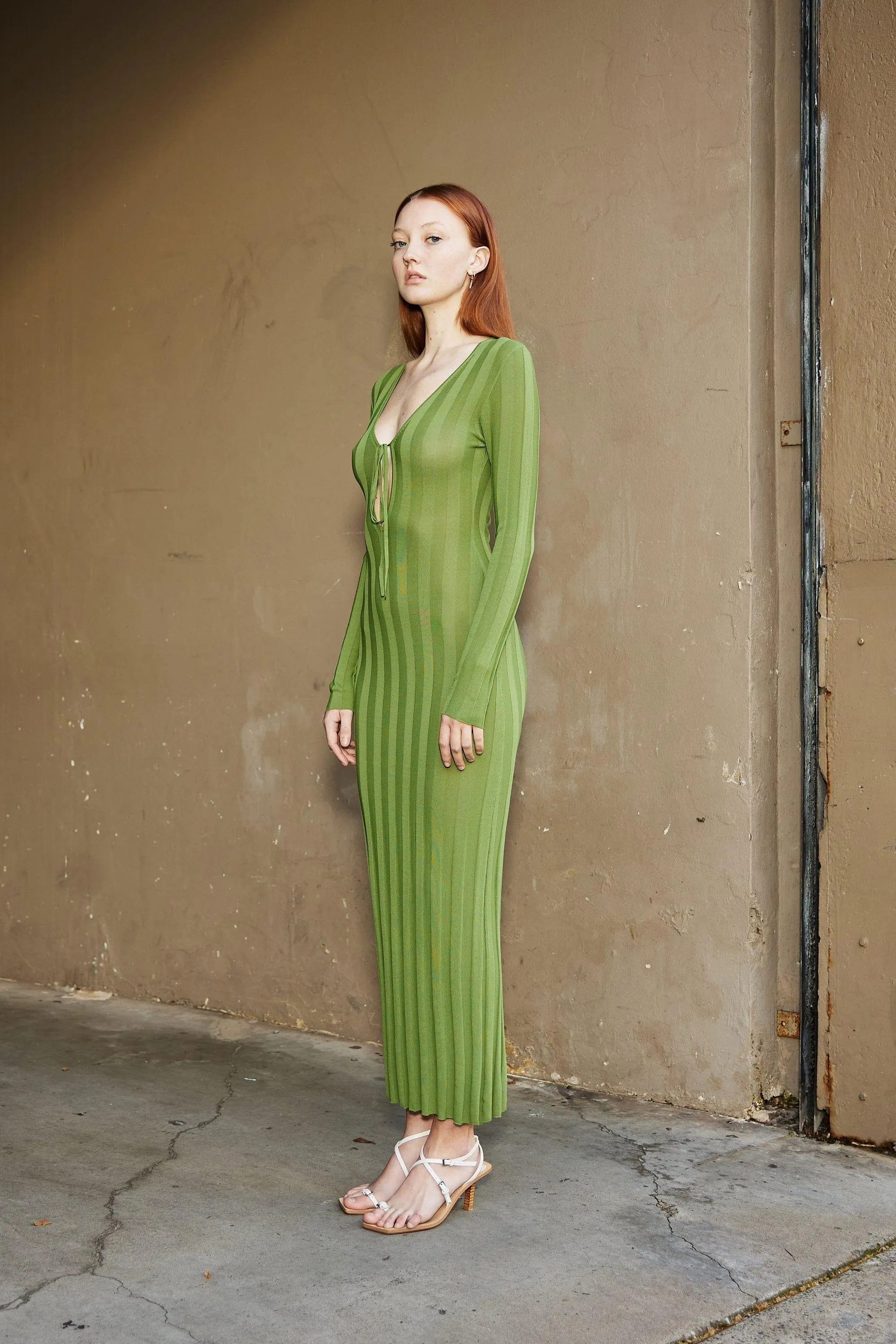 LIAISON KNIT KEYHOLE MAXI DRESS | JUNIPER