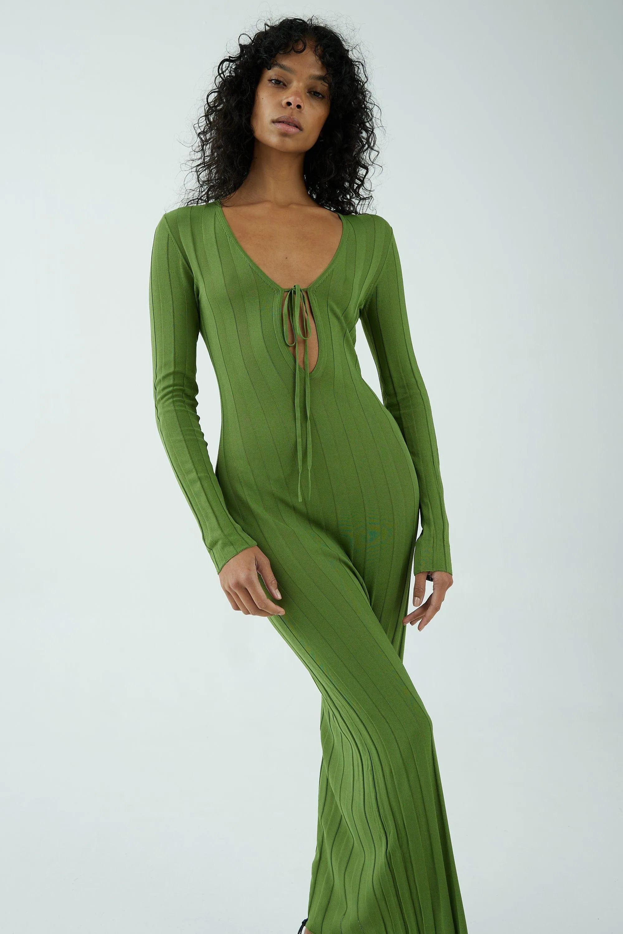 LIAISON KNIT KEYHOLE MAXI DRESS | JUNIPER