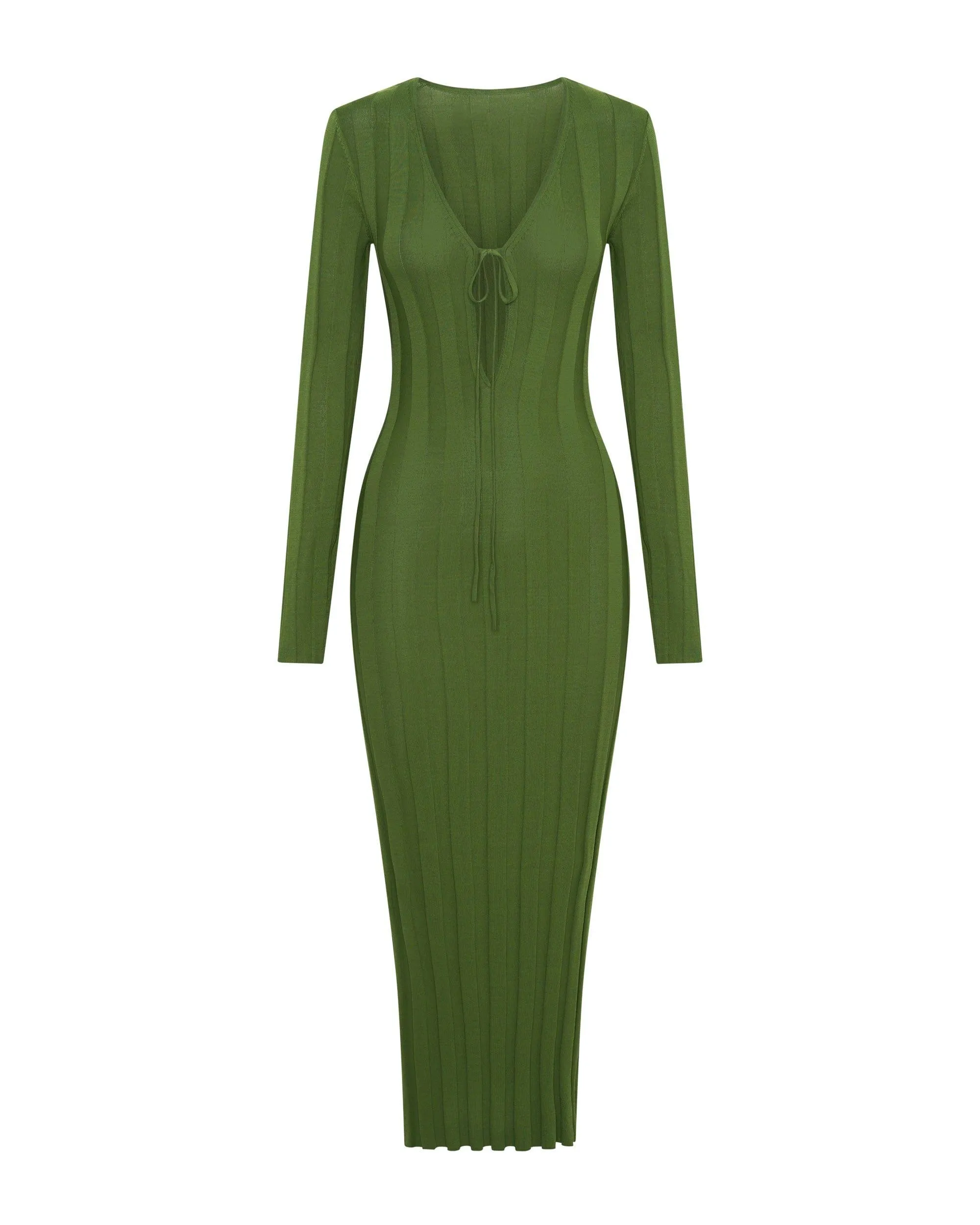 LIAISON KNIT KEYHOLE MAXI DRESS | JUNIPER