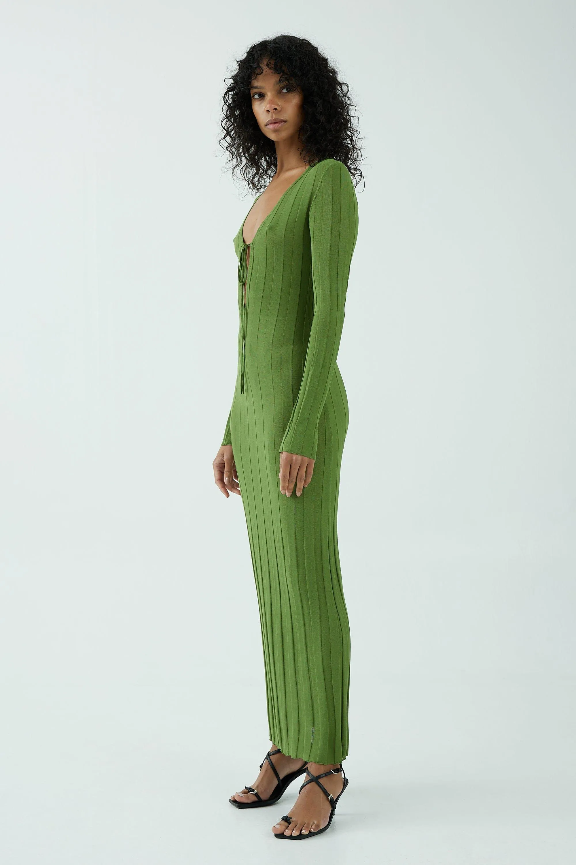 LIAISON KNIT KEYHOLE MAXI DRESS | JUNIPER