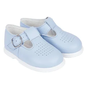 Light Blue T-Bar Hard Sole Shoes